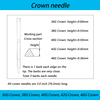 Crown Needle, DIY Felting Needle Equivalent to Foster Needle 500pcs/box