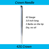 42G Crown Needle, Triangular Felting Needle for Doll head Mohair Rooting 500pcs/box