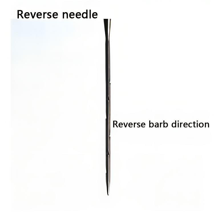 Reverse Needle, Triangle Reverse Felting needle with Reverse direction Barbs