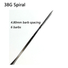 Spiral Needle, Twisted Needle Working Part Equivalent to Clover Needle 500pcs/box