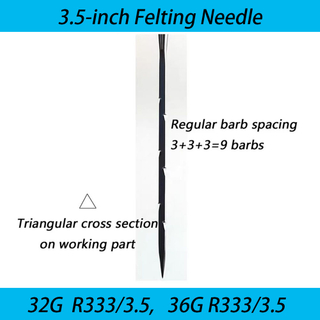 3.5-inch Long Wool Felting Needle for Nepal Handmade Felt Craft 500pcs/box