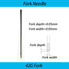42G Fork Needle, Forked Felting Needle for Baby Reborn Hair Implant 500pcs/box