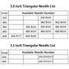 42 Gauge Triangle Needle, Supper Fine Rooting Needle For Reborn Doll Hair 500pcs/box