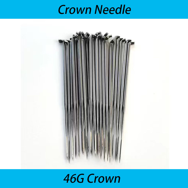 46G Crown Needle, Triangle Felting Needle for Reborn Baby Hair Rooting 500pcs/box