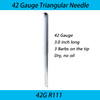 42 Gauge Triangle Needle, Supper Fine Rooting Needle For Reborn Doll Hair 500pcs/box