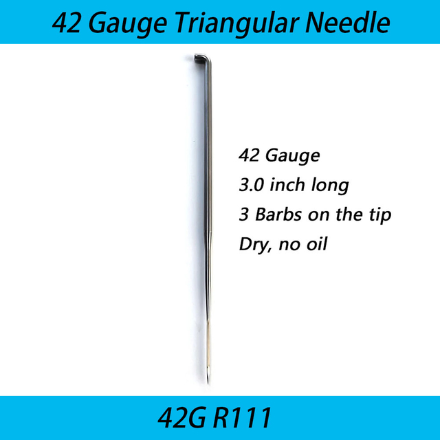 42 Gauge Triangle Needle, Supper Fine Rooting Needle For Reborn Doll Hair 500pcs/box