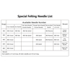 42G Crown Needle, Triangular Felting Needle for Doll head Mohair Rooting 500pcs/box
