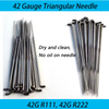 42 Gauge Triangular Needle, Supper Fine Triangle Felting Needle For Doll Mohair Rooting