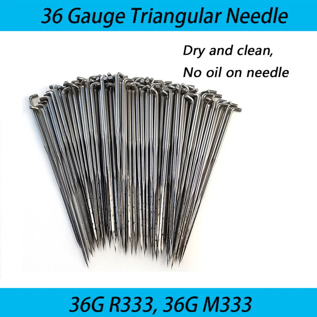 36 Gauge Triangular Needle, Coarse Triangle Punch Needle For Wool Felting Starter