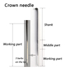 46G Crown Needle, Triangle Felting Needle for Reborn Baby Hair Rooting 500pcs/box