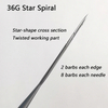 Star Spiral Needle, Star Felting Needle with Twisted Working Part for Hand Wool Felting
