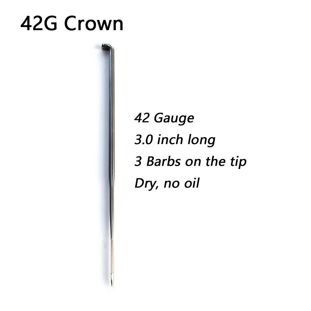 42G Crown Needle, Triangular Felting Needle for Doll head Mohair Rooting 500pcs/box