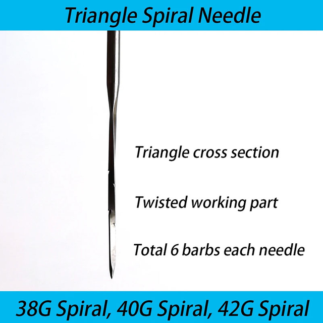 Spiral Needle, Triangle Twisted Felting Needle with Twisted Working Part for Hand Felting