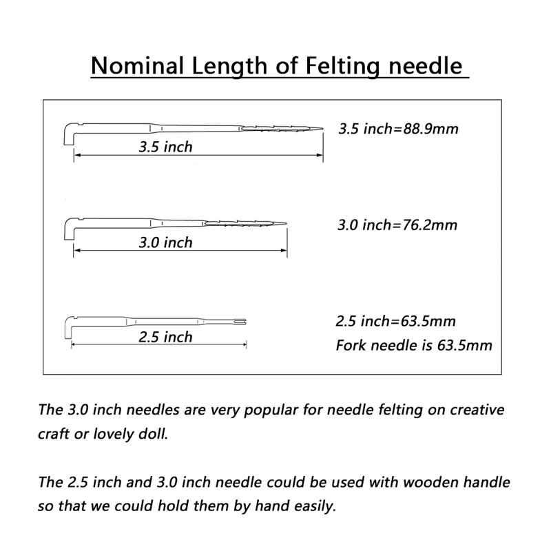 Crown Needle, Triangular Crown Felting Needle for Mohair Rooting Reborn on Doll Head