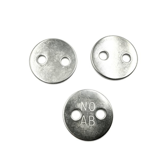 Stainless Steel 2-hole Lacing Washer